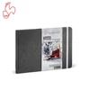 Akvarelový zápisník Hahnemühle Toned Watercolor Book, 200 g, 30 listov, A5, na šírku, sivý