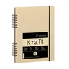 Hahnemühle vázlatfüzet, A4, 120 g, 80 lap, oldalt spirálos - Kraft