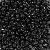Koráliky, jednofarebné, 2 mm - čierne