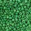 Koráliky, jednofarebné, 2 mm - tmavozelené