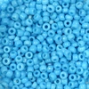Koráliky, jednofarebné, 2 mm - svetlomodré