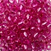 Koráliky, priehľadné, so strieborným lemovaním, 4 mm - pink