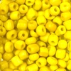 Koráliky, jednofarebné, 4 mm - citrónovo žlté