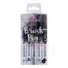 Sada akvarelových štetcových popisovačov Talens Ecoline Brush Pen - 5 ks, Grey