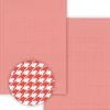 Fotokartón, A4 - mini károvací vzor kohútej stopy - červený