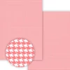 Fotokartón, A4 - mini károvací vzor kohútej stopy - pink