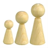 Drevené telo bábiky s hlavou - 1,5x3,6 cm, 1 bábika v tvare kužeľa