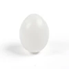 Farebné plastové vajíčko 6 cm - biele, zapichovacie