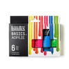 Sada akrylových farieb Liquitex Basics - 6x22 ml, fluorescenčné farby