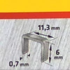 Tűzőkapocs, Topex, 6 mm, 1000 db, 41E306 méret