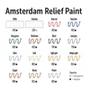 Obraz 4/4 - Kontúrovacia farba Amsterdam Relief Paint, nevypaľovacia, 20 ml - čierna, 700