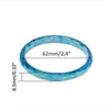 Silikónová odlievacia forma na živicu - náramok fazetovaný, 62 mm, úzka