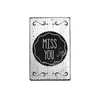 Pečiatka, Woodies, Vintage, 4x6 cm - Miss you