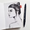 Sada obojstranných popisovačov Bruynzeel Fineliner Brush - 12 ks