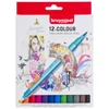 Sada obojstranných popisovačov Bruynzeel Fineliner Brush - 12 ks