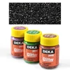 Trblietavá farba na textil Deka Perm Glitter 25 ml - 90 čierna