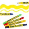 Obojstranná fixka na textil Deka TwinPen - 05 žltá