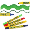 Obojstranná fixka na textil Deka TwinPen - 64 zelená