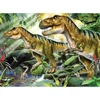 Sada očíslovaných omaľovánok, akrylová farba+štetec, 29x39 cm - Dinosaury