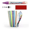 Popisovač na sklo a porcelán, Kreul Classic - 63 tmavo červená