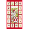 Obraz 1/4 - Patchworková tkanina- Makower - Festive Christmas 2019 2106-1 Panel, 60cm