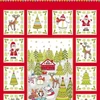Obraz 2/4 - Patchworková tkanina- Makower - Festive Christmas 2019 2106-1 Panel, 60cm