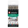 Sada štetcových popisovačov Sakura Pigma Brush, 6 ks