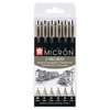 Sada technických pier Sakura Pigma Micron - 6 ks