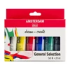 Sada akrylových farieb Talens Amsterdam - 6x20 ml, všeobecná