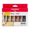 Sada akrylových farieb Talens Amsterdam - 6x20 ml, metalické farby
