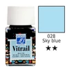 Farba na sklo na živicovej báze Vitrail, 50 ml - nebesky modrá