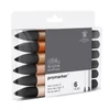Sada alkoholových popisovačov ProMarker - 6 ks, skin tones set 2