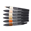 Sada obojstranných alkoholových štetcových popisovačov Promarker Brush - 6 ks, skin tones