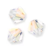 Reťaz z kónických kryštáľových korálkov Preciosa, 4 mm - Crystal AB