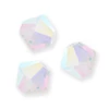 Reťaz z kónických kryštáľových korálkov Preciosa, 4 mm - Crystal AB2x