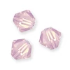 Reťaz z kónických kryštáľových korálkov Preciosa, 4 mm - Rose Opal