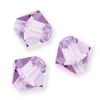 Reťaz z kónických kryštáľových korálkov Preciosa, 6 mm - Violet