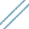 Obraz 1/2 - Reťaz z kónických kryštáľových korálkov Preciosa, 4 mm - Aqua