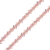 Obraz 1/2 - Reťaz z kónických kryštáľových korálkov Preciosa, 4 mm - Light Rose