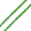 Obraz 1/2 - Reťaz z kónických kryštáľových korálkov Preciosa, 4 mm - Peridot AB