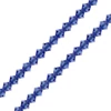 Obraz 1/2 - Reťaz z kónických kryštáľových korálkov Preciosa, 4 mm - Sapphire