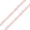 Reťaz z kónických kryštáľových korálkov Preciosa, 4 mm - Rose Opal