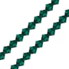 Obraz 1/2 - Reťaz z kónických kryštáľových korálkov Preciosa, 6 mm - Emerald