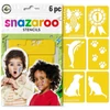 Obraz 2/3 - Šablóna na maľovanie na tvár Snazaroo, 6 vzorov - Rainbow, unisex
