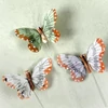 Motýliky v krabičke, zapichovacie, farebné, 7 cm, 12 kusov