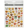 Emoji öntapadós matrica 15x16,5 cm-es ív