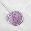 Pečatná vosková tyčinka do tavnej pištole, J. Herbin, 6 ks - perleťovo fialová