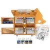 Sada na maľovanie olejovými farbami L&B Fine - Prestige box : 28x20 ml + 4x75 ml + 2x60 ml + príslušenstvo, drevená krabička