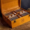 Sada na maľovanie olejovými farbami L&B Fine - Prestige box : 28x20 ml + 4x75 ml + 2x60 ml + príslušenstvo, drevená krabička