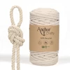 Macramé priadza, Anchor Crafty, česateľná, 5 mm - prírodná